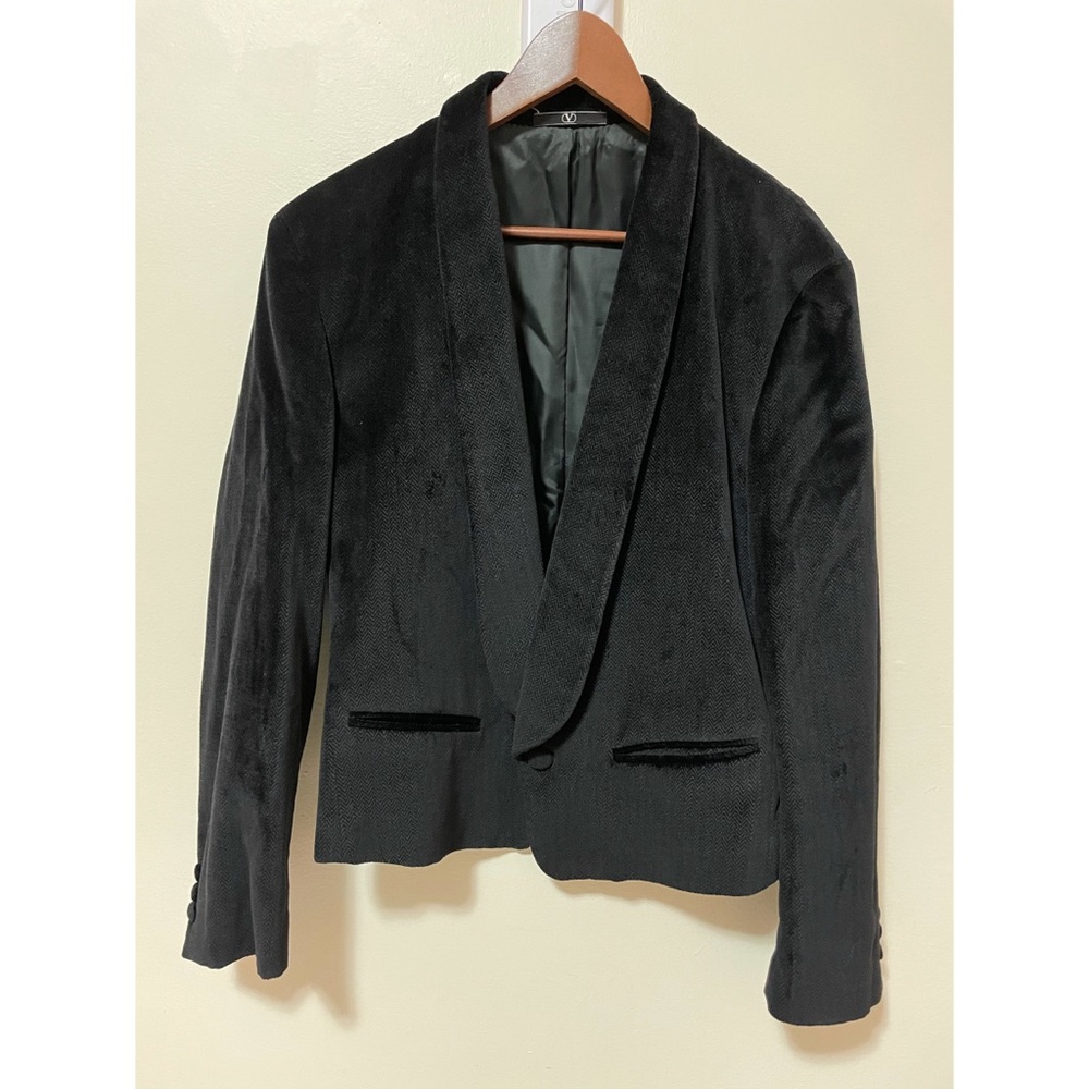 Valentino Black Velvet Blazer